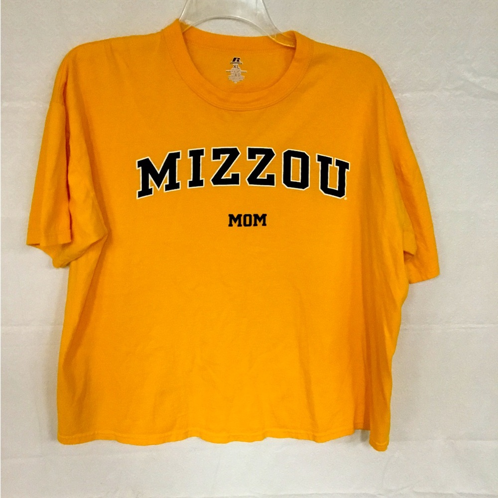 Russell Athletic Gold Mizzou Mom Tee, XL